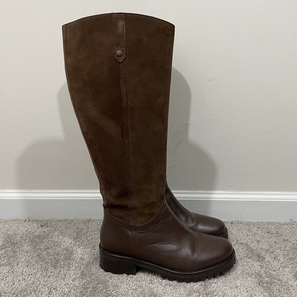 DUO Jeane Knee High Boots Women’s EU 39 / US 8 Brown Leather Riding Equestrian - Picture 4 of 13